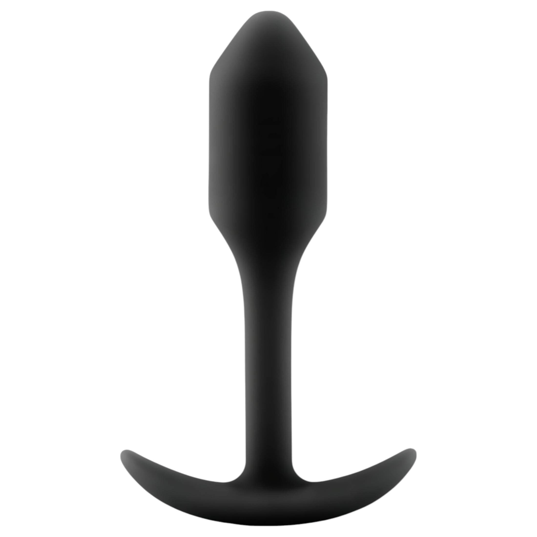 b-vibe Snug Plug 1 - anál plug belső súllyal (55g) - fekete #1