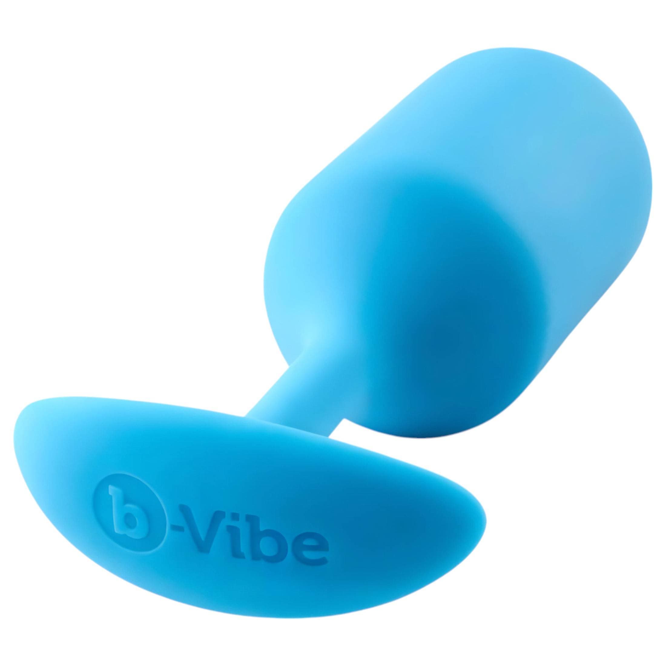 b-vibe Snug Plug 3 - dupla golyós anál plug (180g) - kék #3