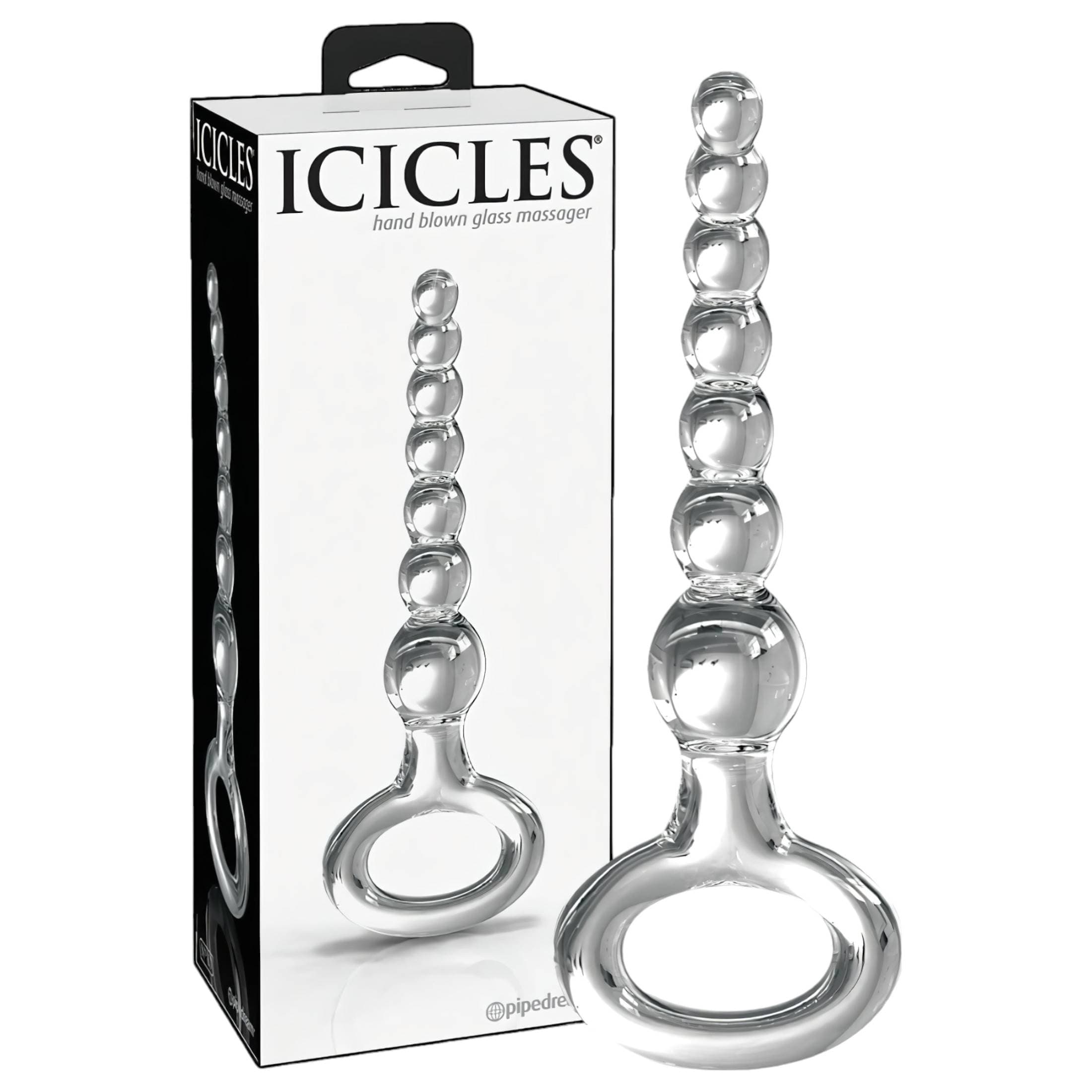 Icicles No. 67 - gömbös üveg dildó #1