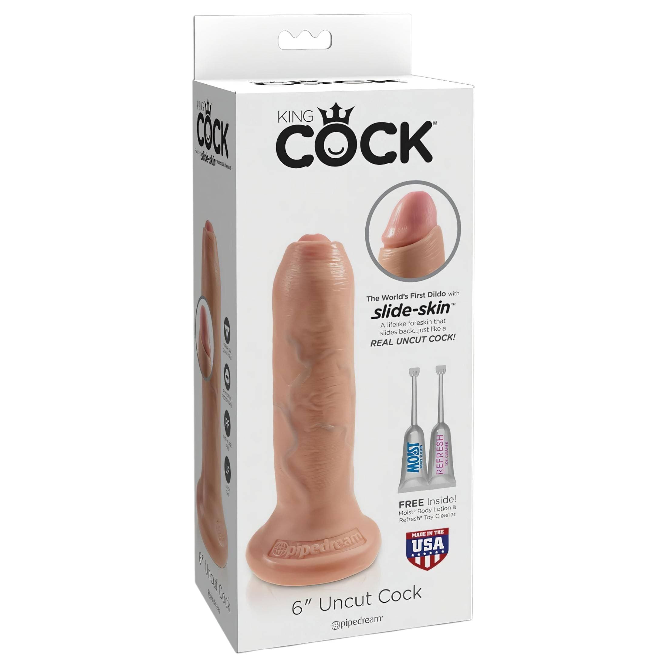 King Cock 6 - élethű dildó (15 cm) - natúr #1