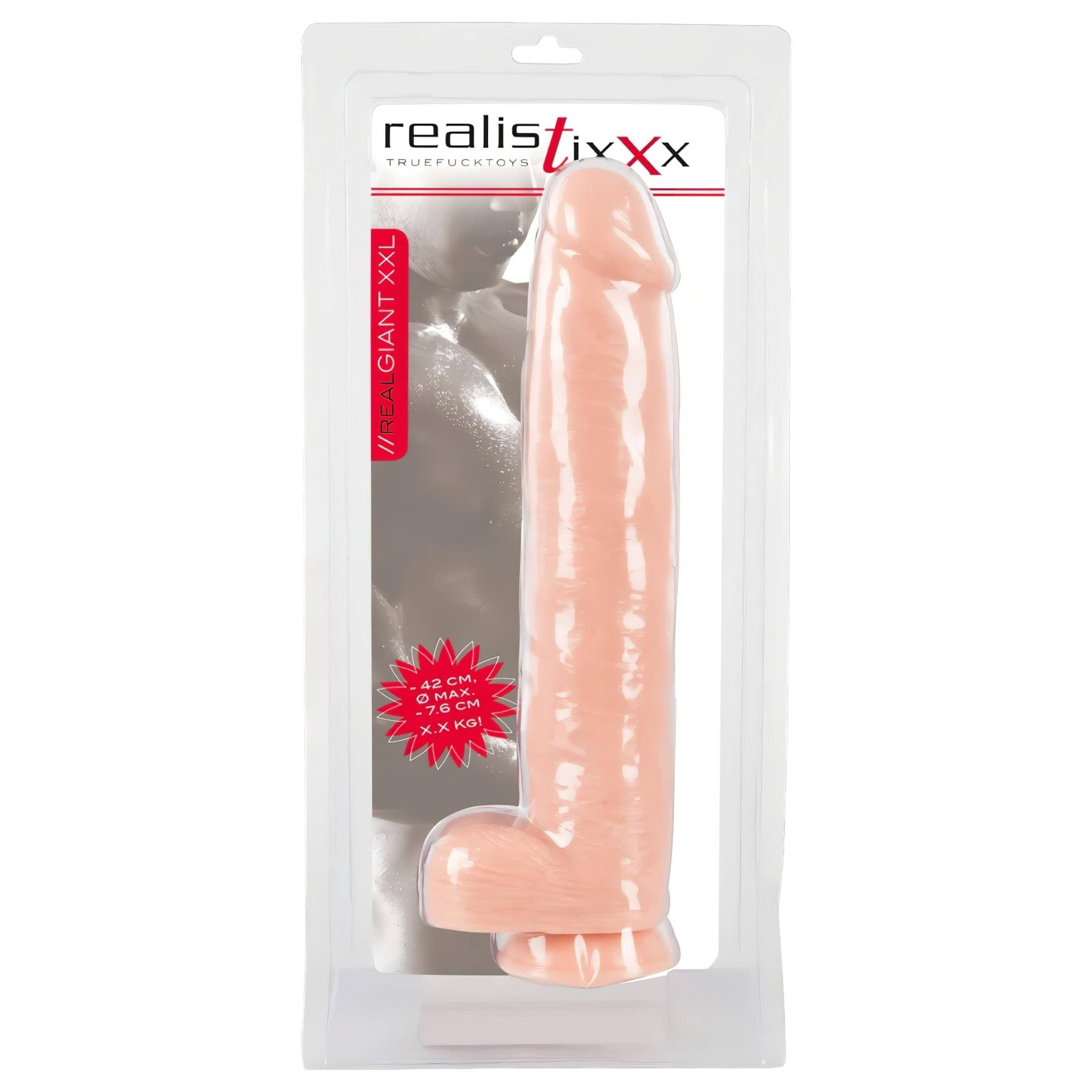 realistixxx Giant 3XL - élethű dildó (42cm) - natúr #1