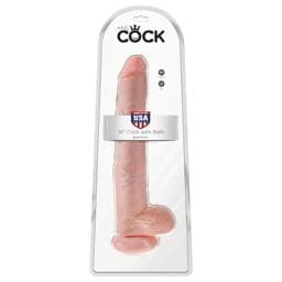 King Cock 14 herés nagy dildó (35cm) - natúr #1