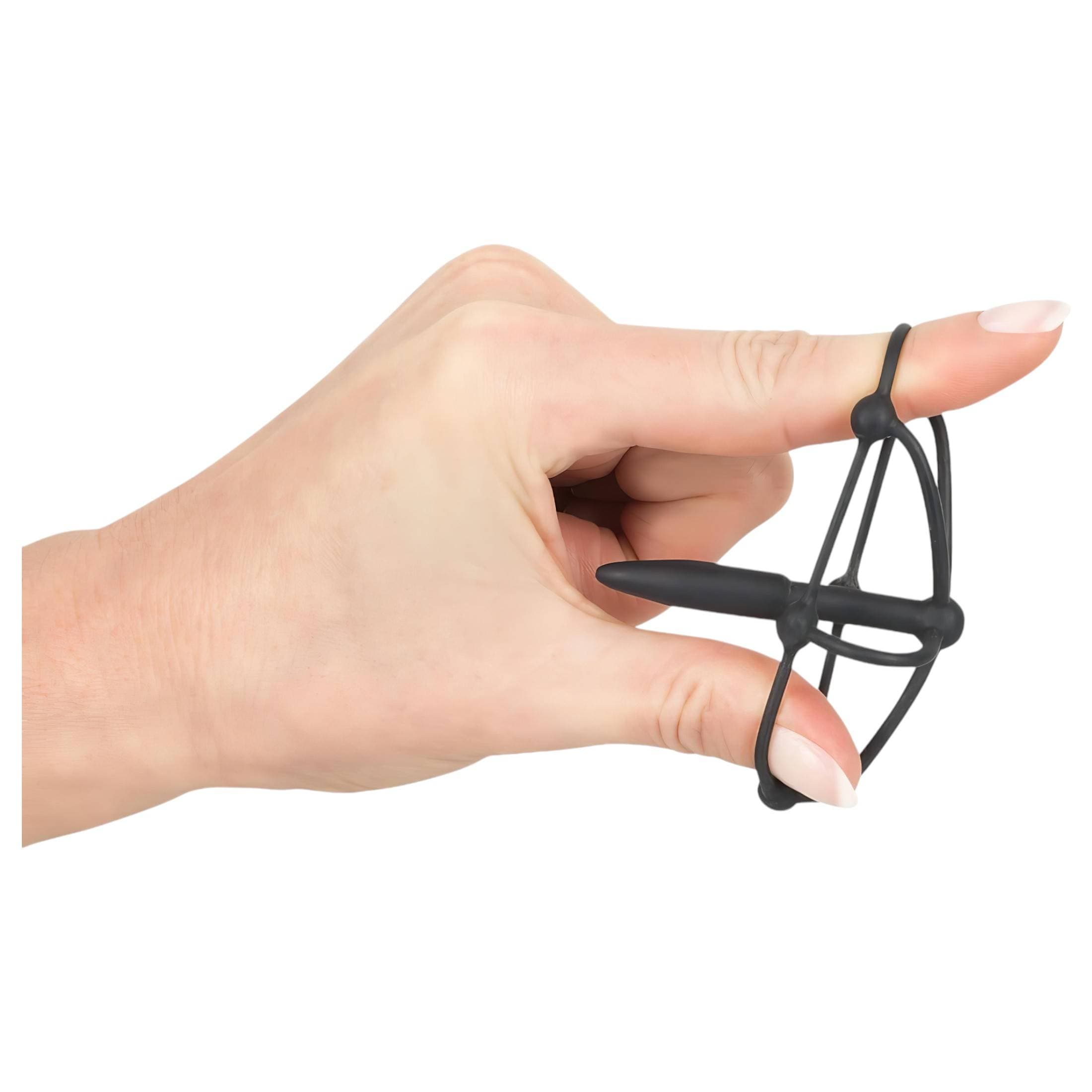 Penisplug - szilikon makk ketrec dilátorral #6