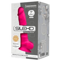 Silexd 7 - tapadókorongos, herés dildó - 17,5cm #1