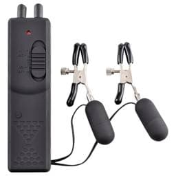 Fetish - rezgő mellbimbó csipesz #1