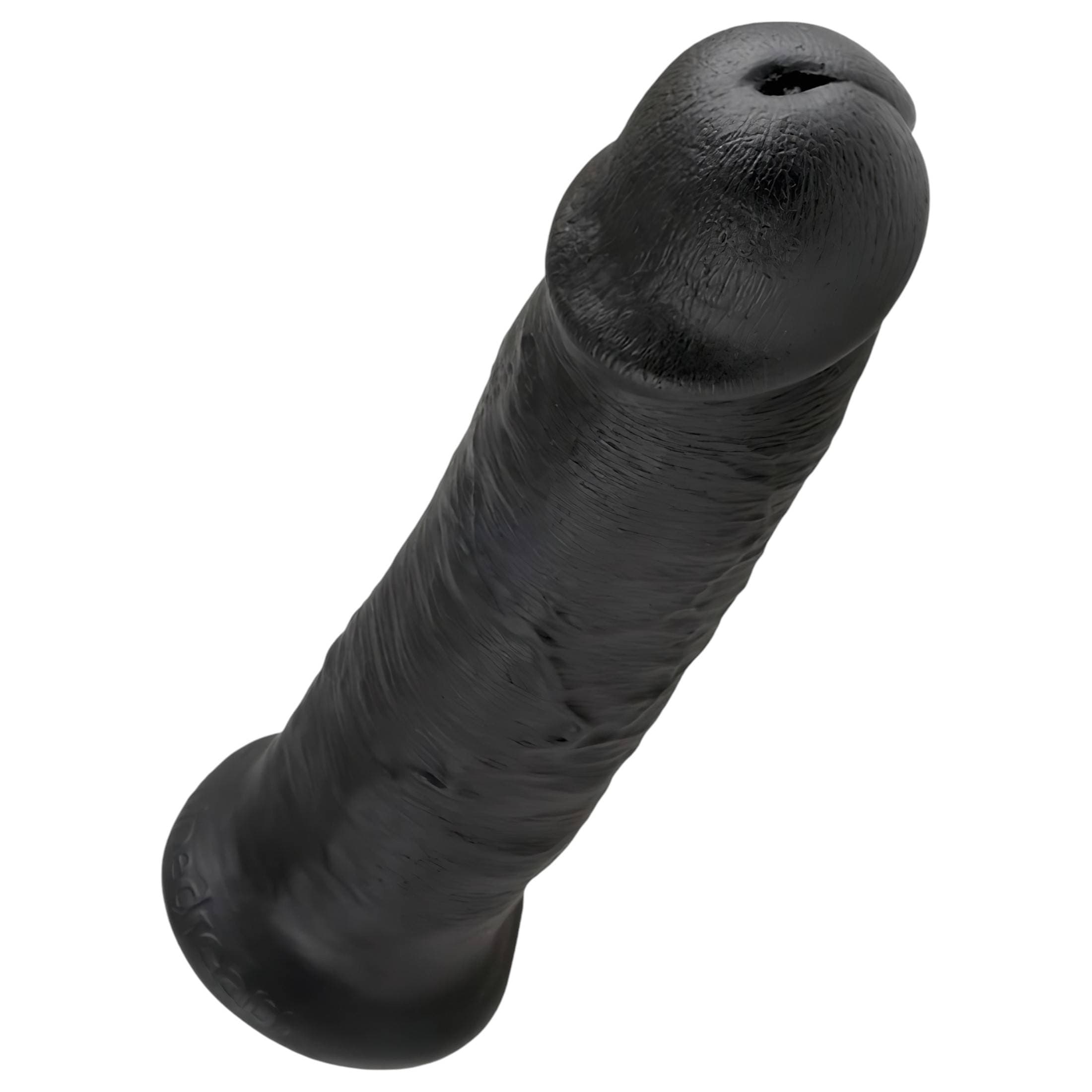 King Cock 10 - tapadókorongos dildó (25cm) - fekete #4