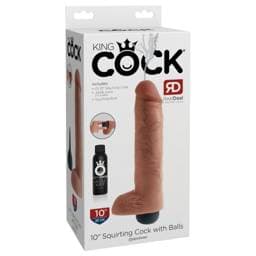 King Cock 10 - élethű spriccelő dildó (25cm) - natúr #1