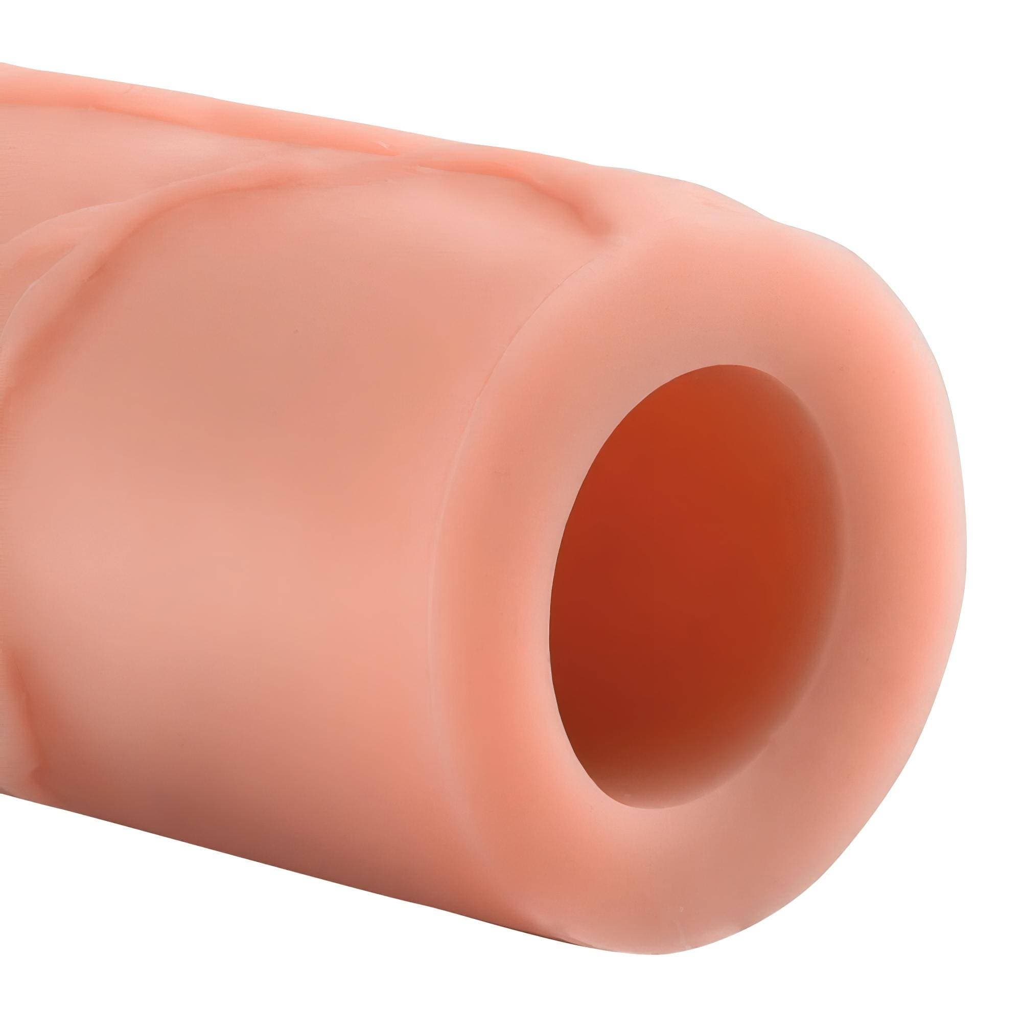 X-TENSION Mega 3 - élethű péniszköpeny (22,8cm) - natúr #3