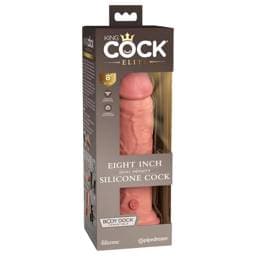 King Cock Elite 8 - tapadókorongos, élethű dildó (20cm) - natúr #1