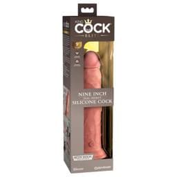 King Cock Elite 9 - tapadókorongos, élethű dildó (23cm) - natúr #1