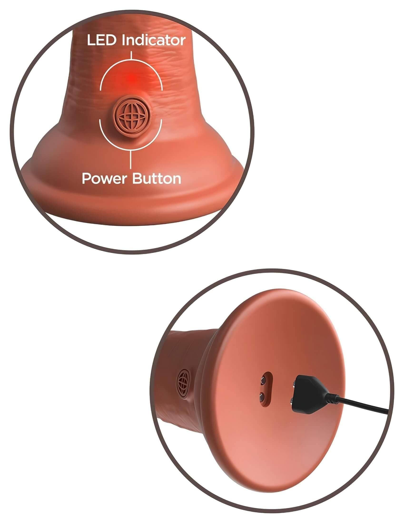 King Cock Elite 8 - élethű vibrátor 20cm #7