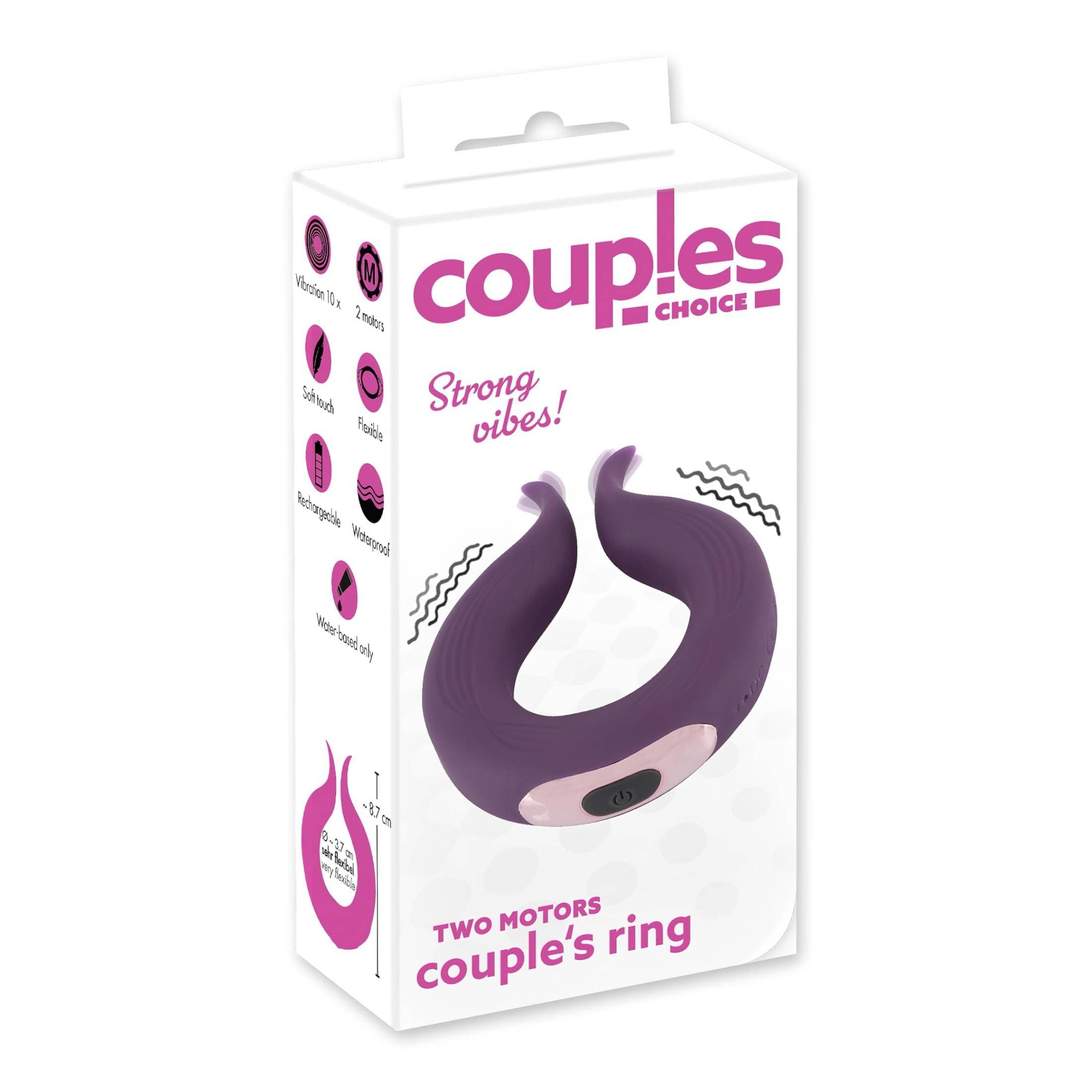 Couples Choice - akkus, 2 motoros péniszgyűrű #1