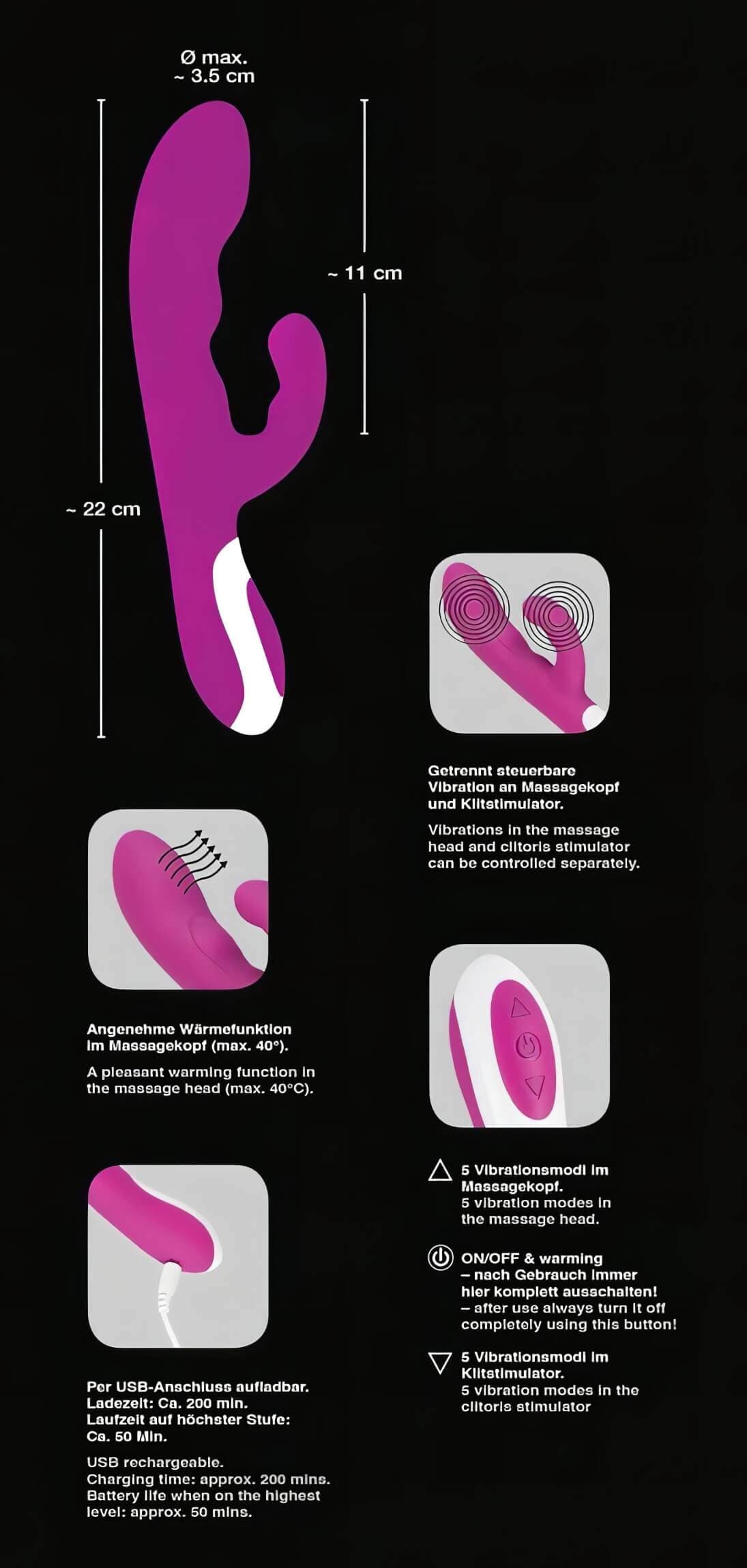 Javida - melegítő csiklóizgató vibrátor #10