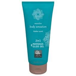 Shiatsu 2in1 Amber Scent - masszázs síkosító - amber #1