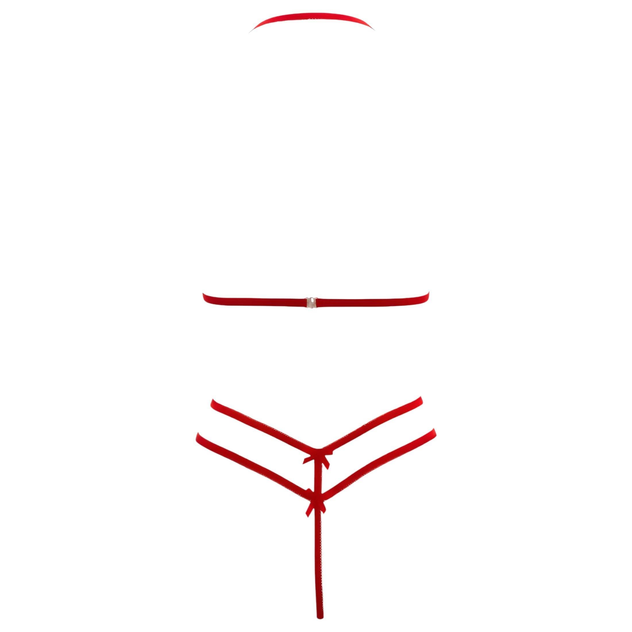 Cottelli - nyitott, csipke melltartó szett #6