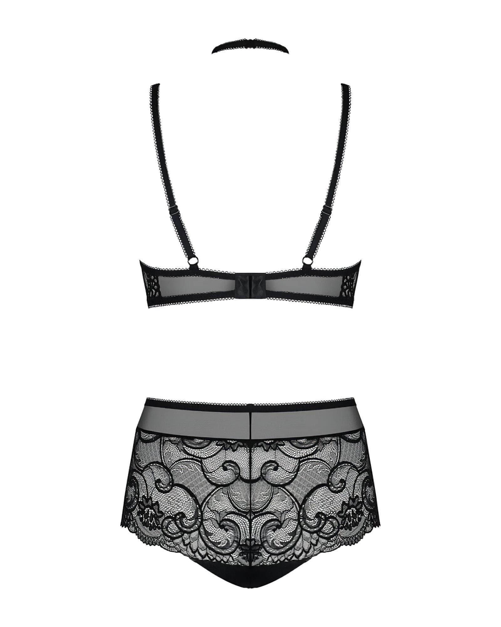 Obsessive Elizenes - mintás, átlátszó melltartó szett #4