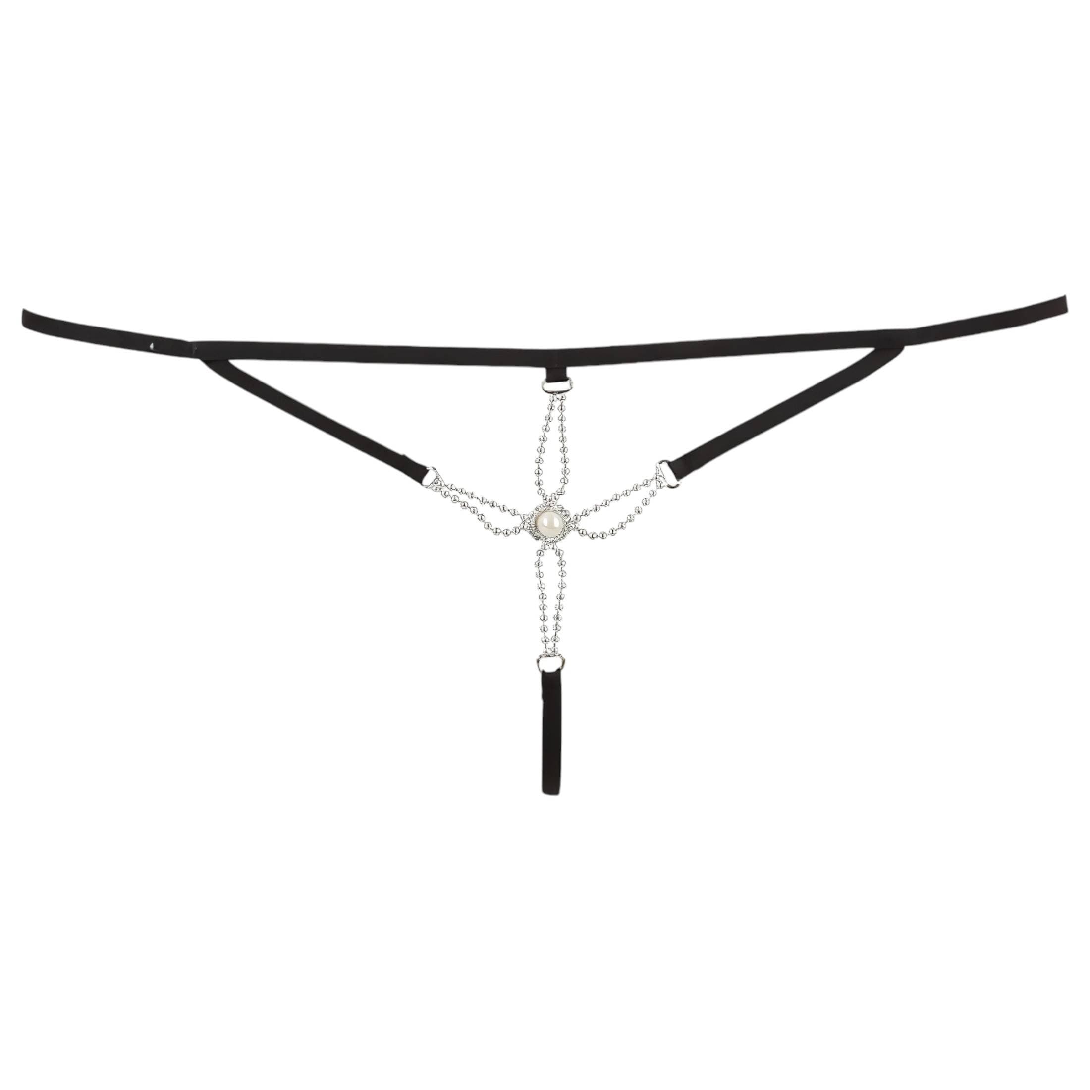 Cottelli - Strasszos női, nyitott tanga #3