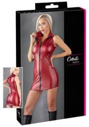 Cottelli Party - cipzáras, ujjatlan fényes miniruha #1