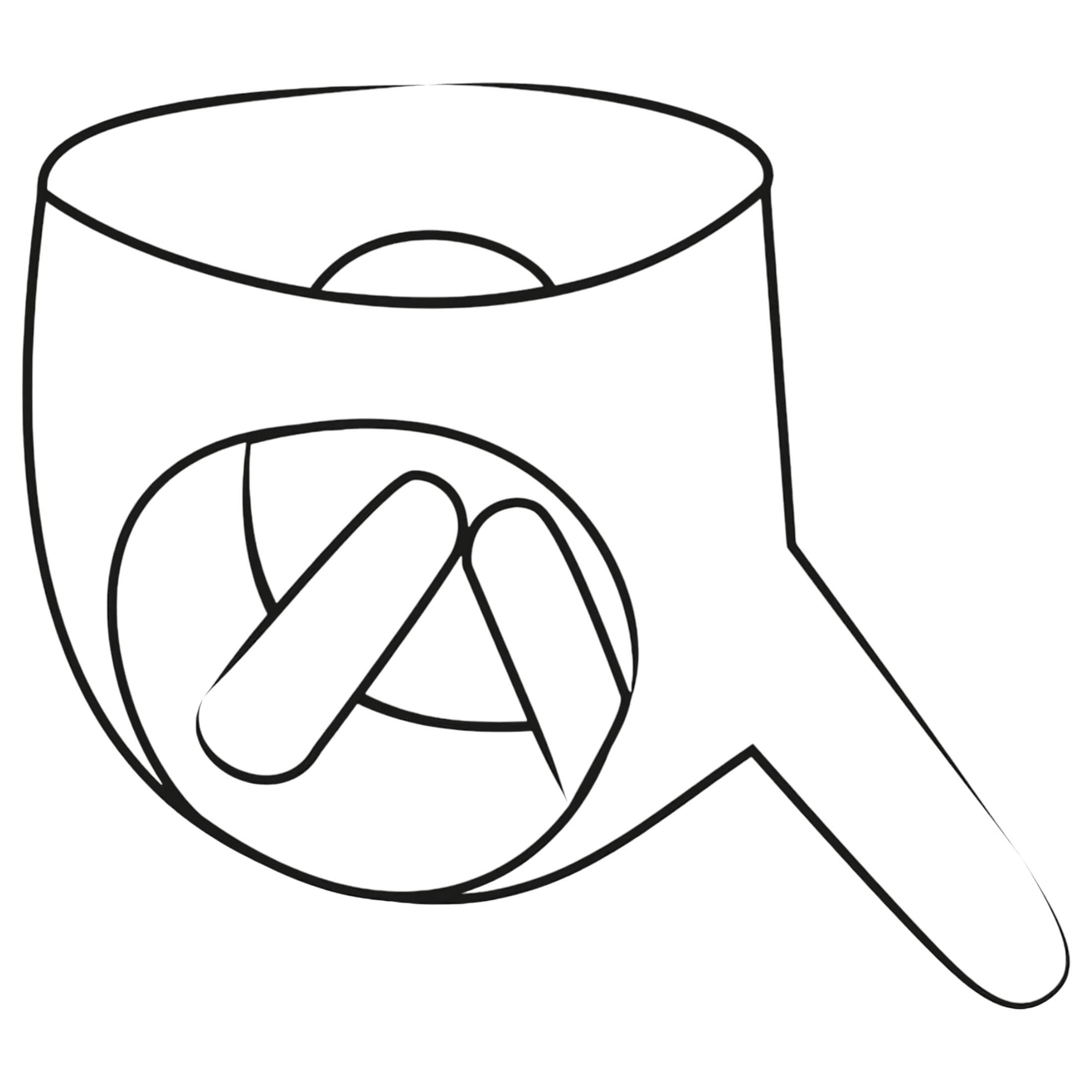 LATEX - alsó külső + 2 belső dildóval - fekete #3