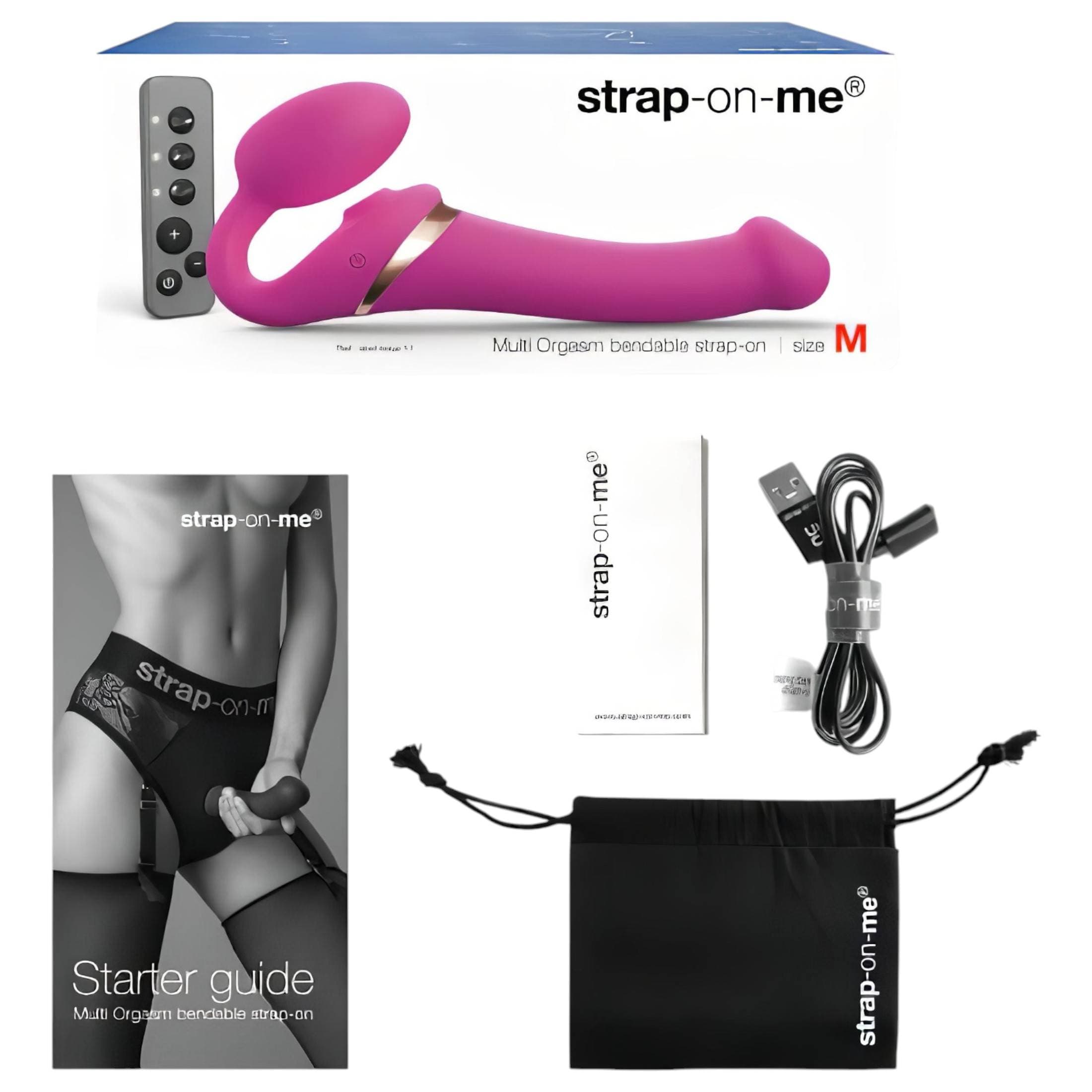 Strap-on-me M - felcsatolható, léghullámos vibrátor #5