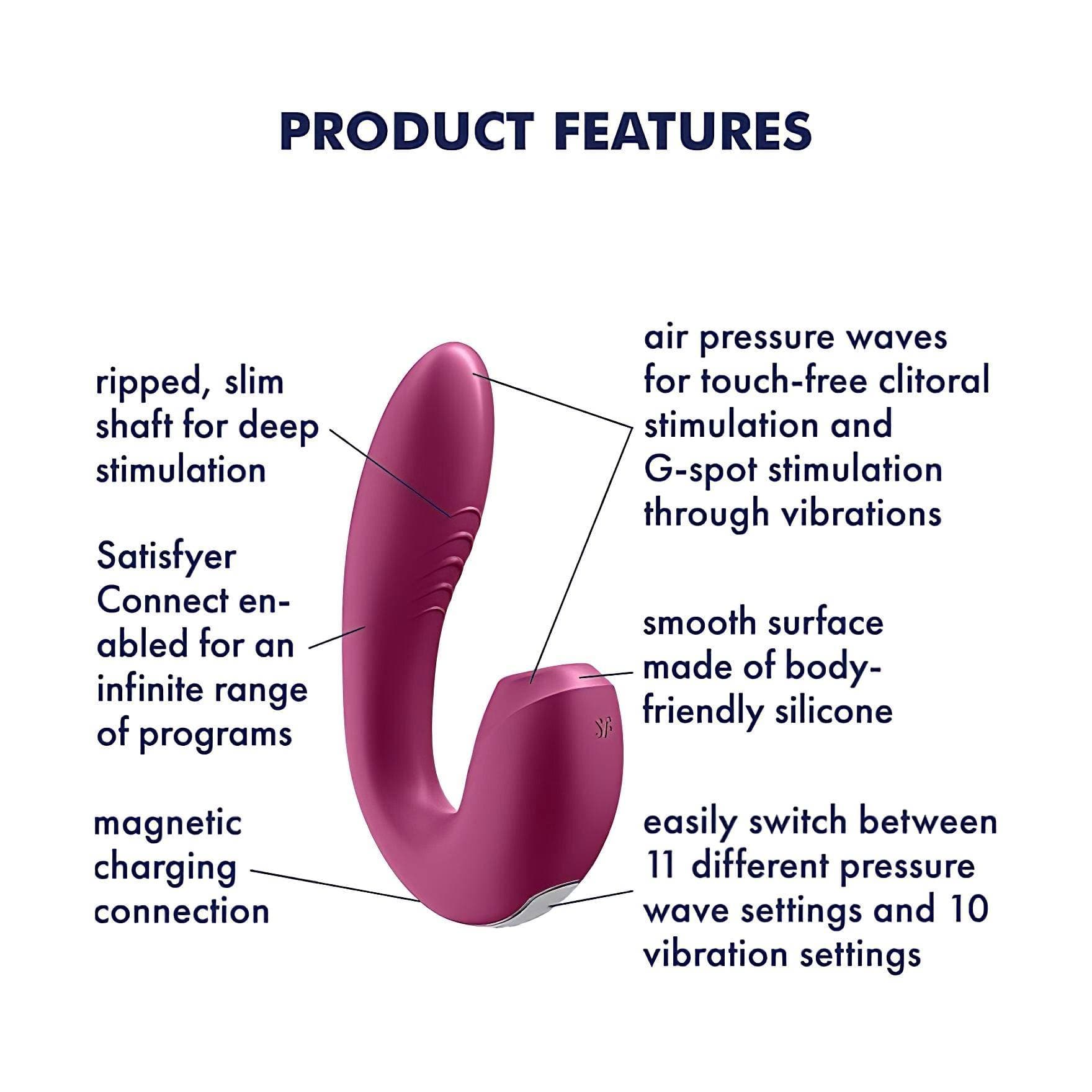 Satisfyer Sunray - akkus, léghullámos 2in1 vibrátor #2