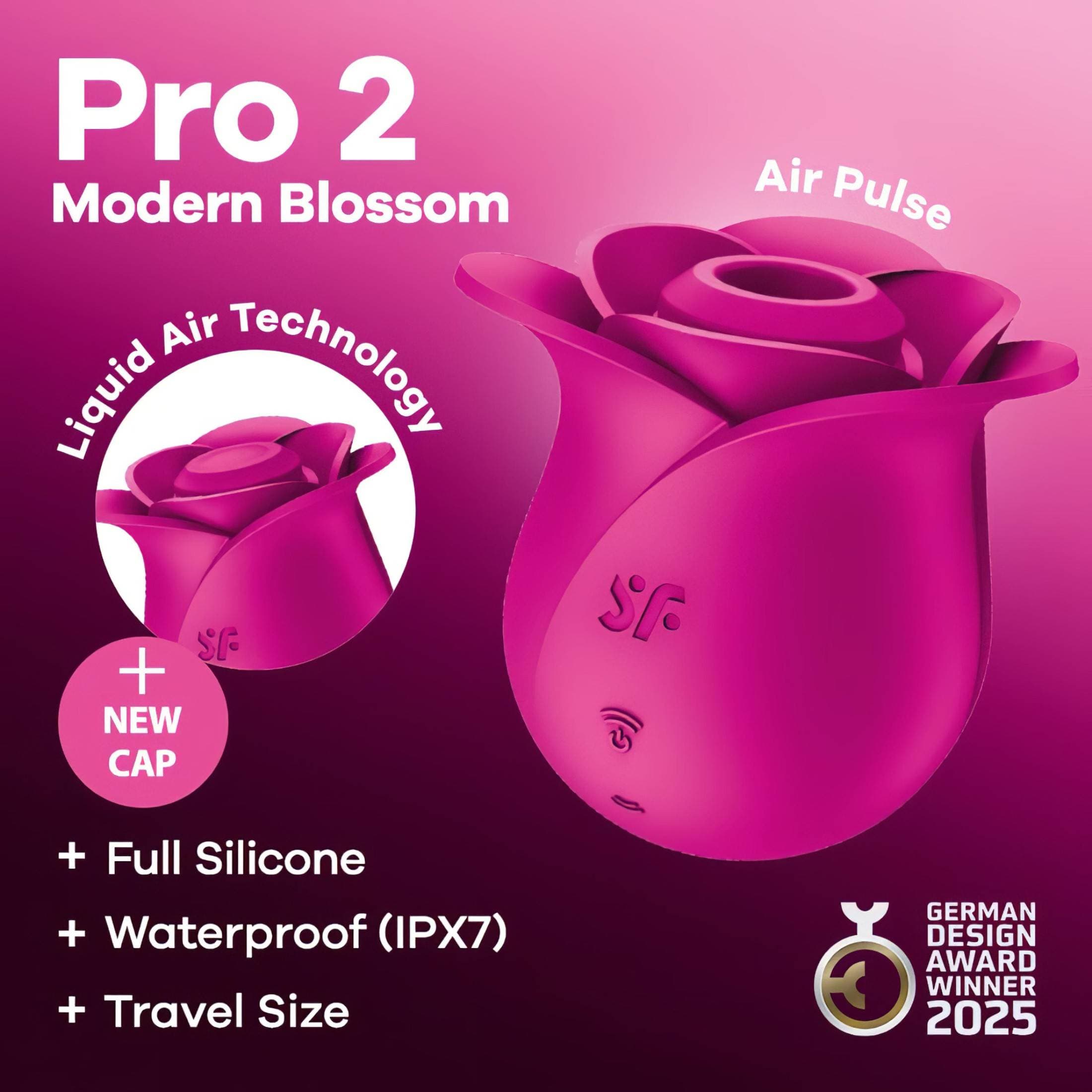 Satisfyer Pro 2 Modern Blossom - léghullámos csiklóizgató #7