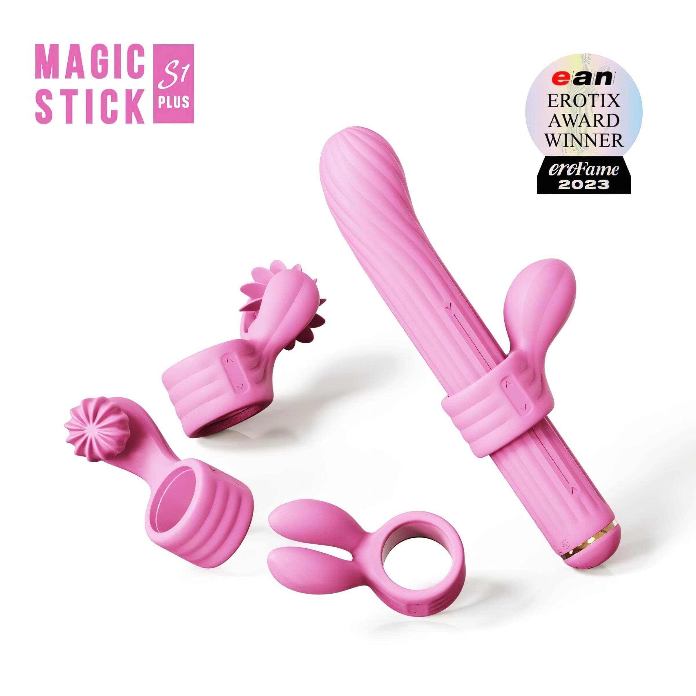 Magic Stick - vibrátor, cserélhető feltétekkel #1