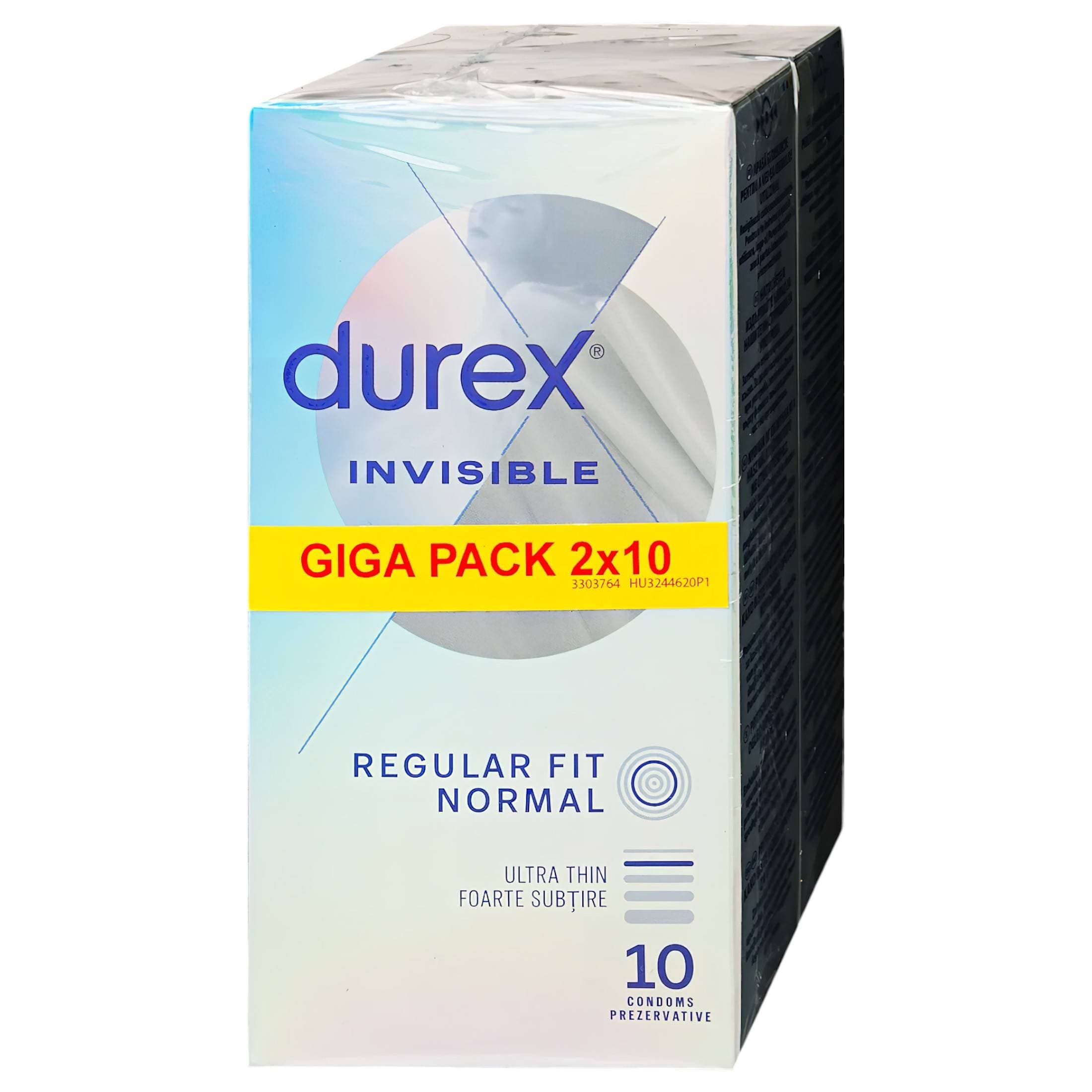 Durex Invisible Regular Fit - vékony óvszer #1