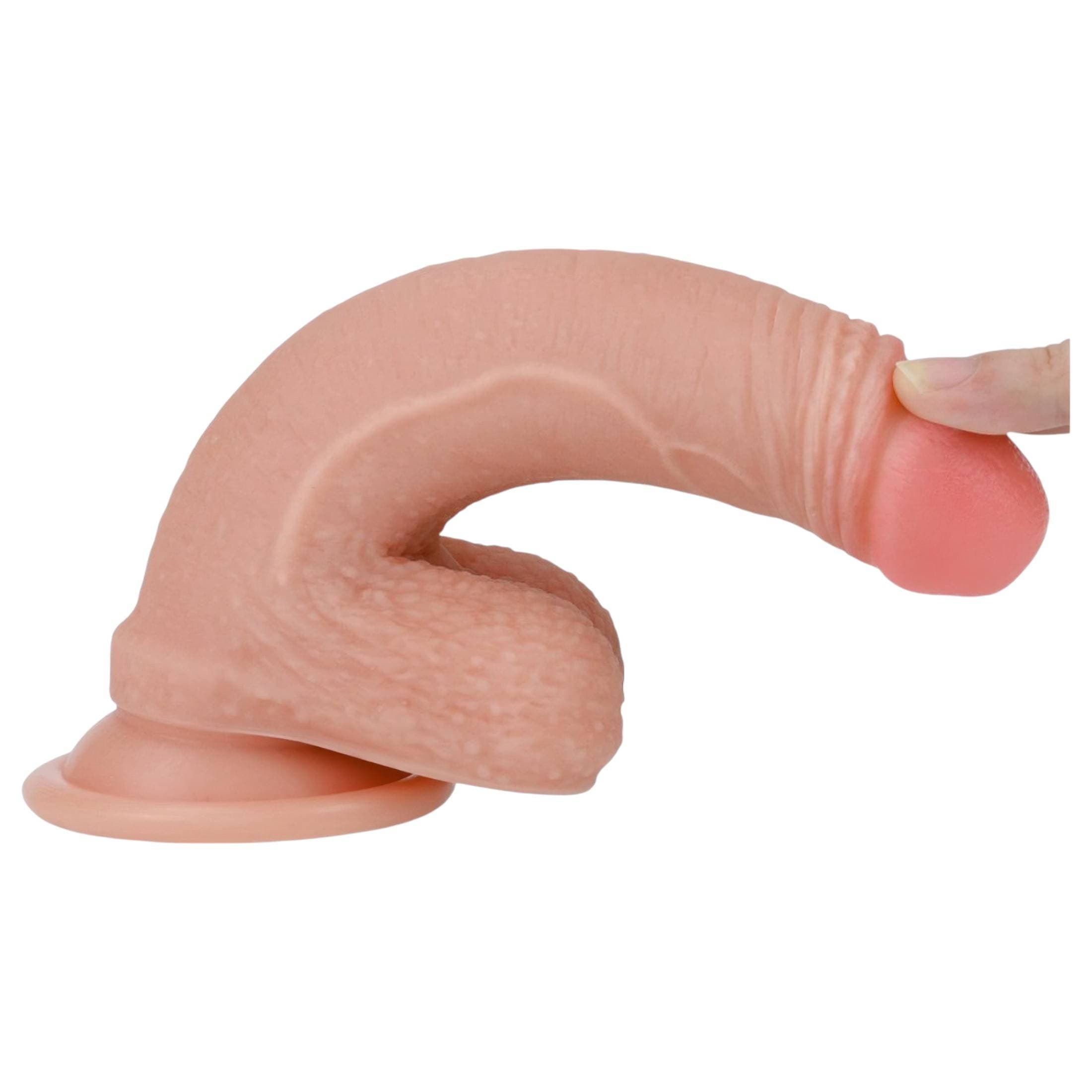 Lovetoy Nature Cock - kétrétegű élethű dildó - 18cm #4