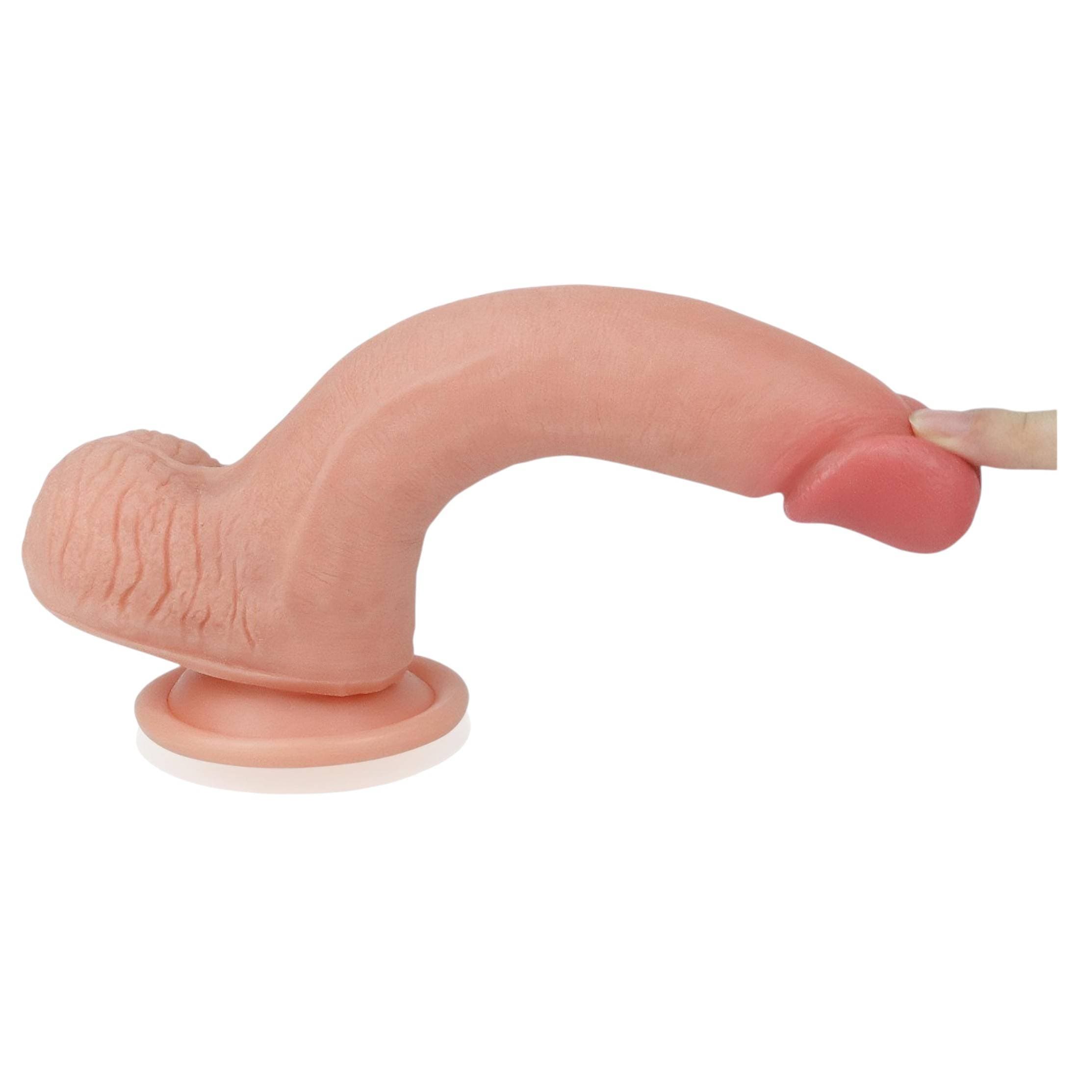 Lovetoy Nature Cock - kétrétegű élethű dildó - 20cm #5