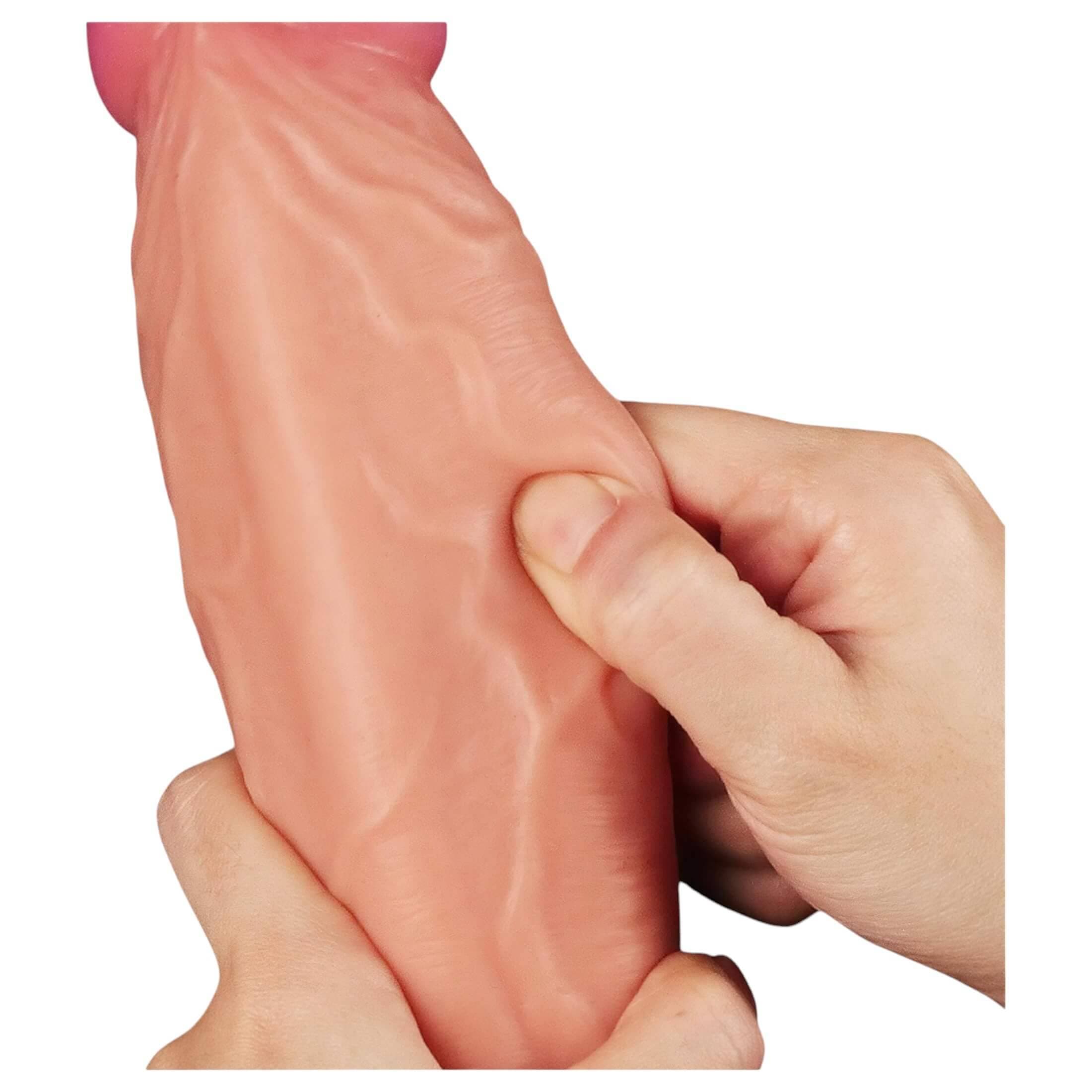 Lovetoy Nature Cock - kétrétegű élethű dildó - 25cm #3