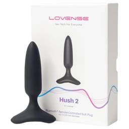 LOVENSE Hush 2 XS - akkus kis anál vibrátor (25mm) - fekete #1
