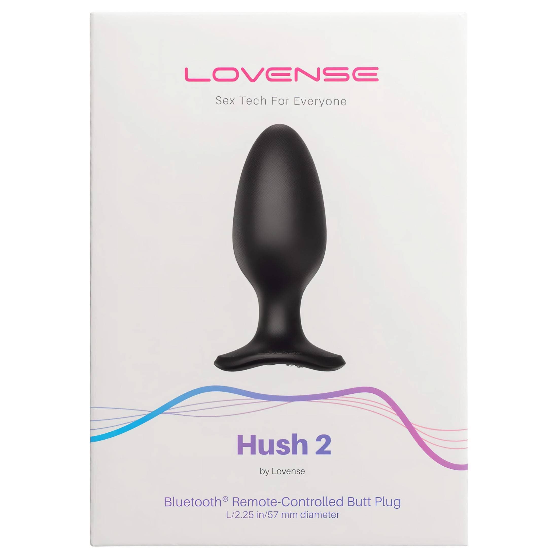 LOVENSE Hush 2 L - akkus kis anál vibrátor (57mm) - fekete #7