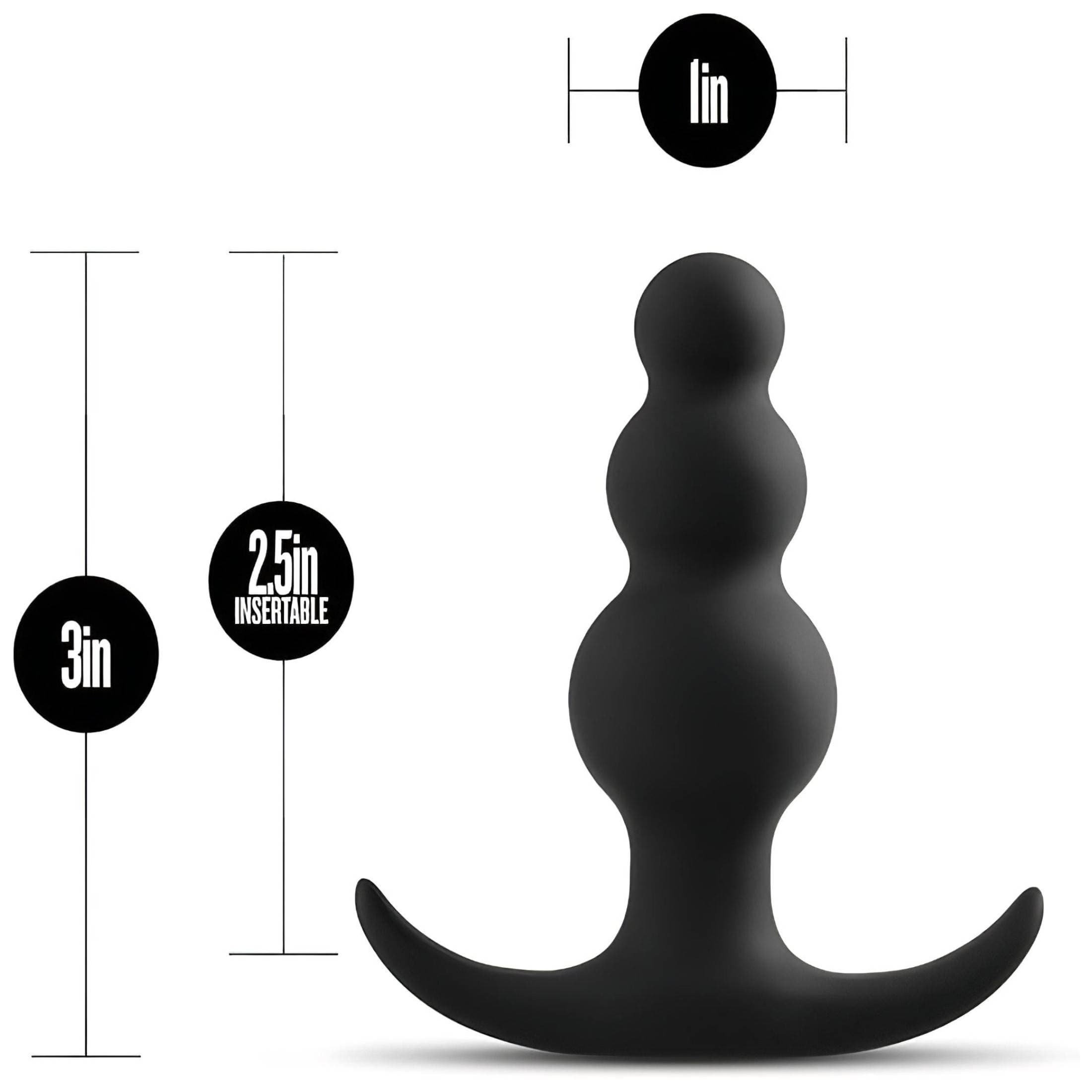 Anal Adventures Platinum - gyöngyös anál plug #3