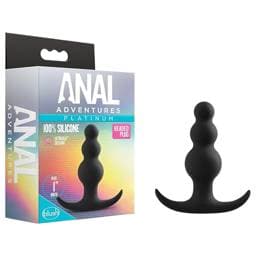 Anal Adventures Platinum - gyöngyös anál plug #1