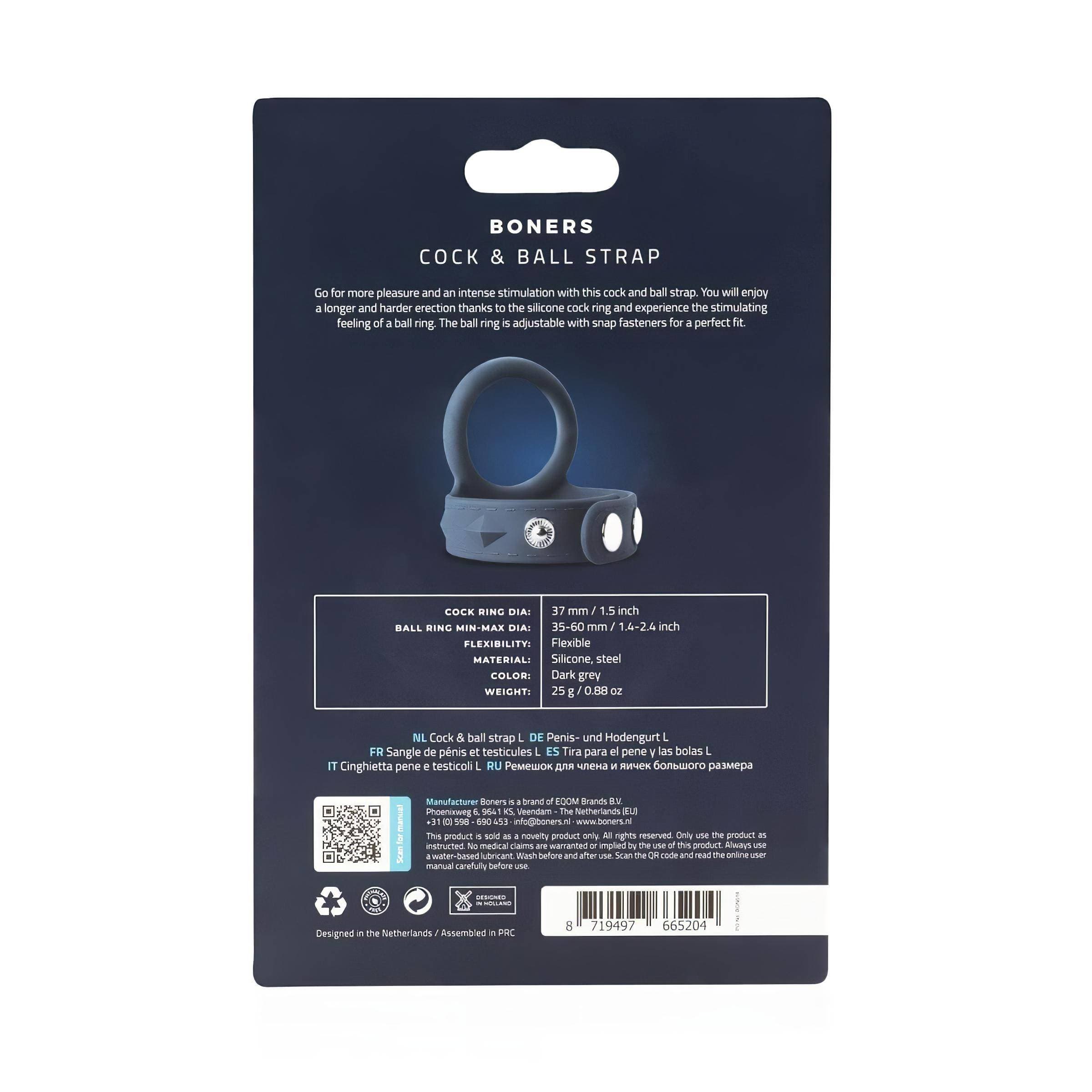 Boners Strap L - péniszgyűrű és heregyűrű egyben #8