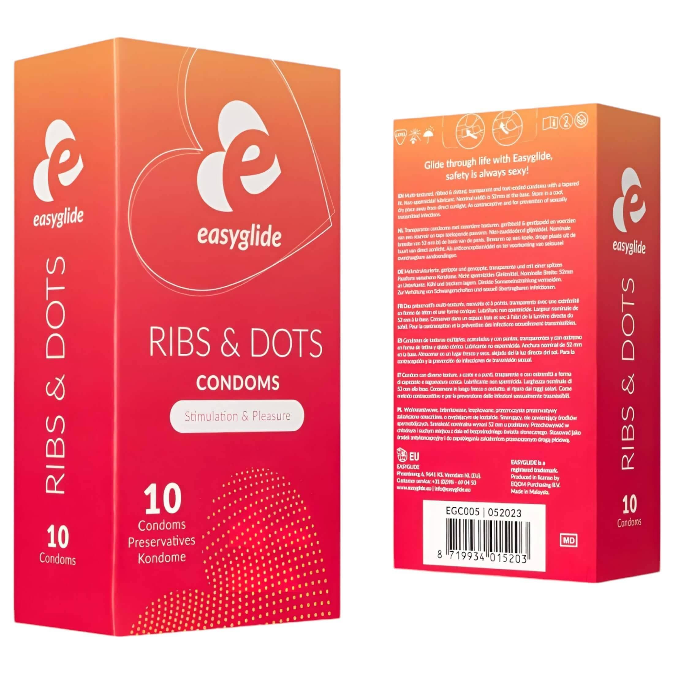 EasyGlide Ribs & Dots - pontozott óvszer #2