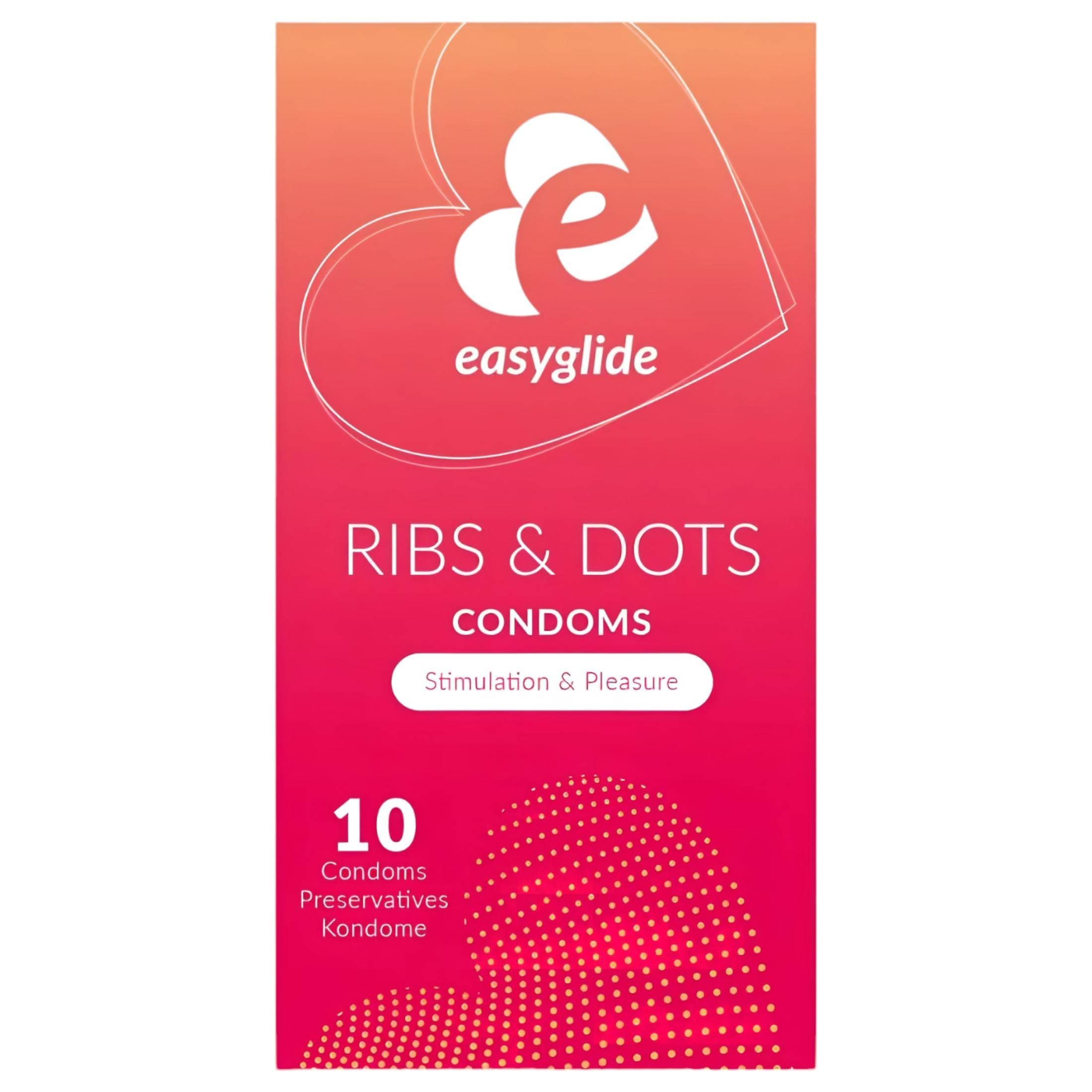 EasyGlide Ribs & Dots - pontozott óvszer #1