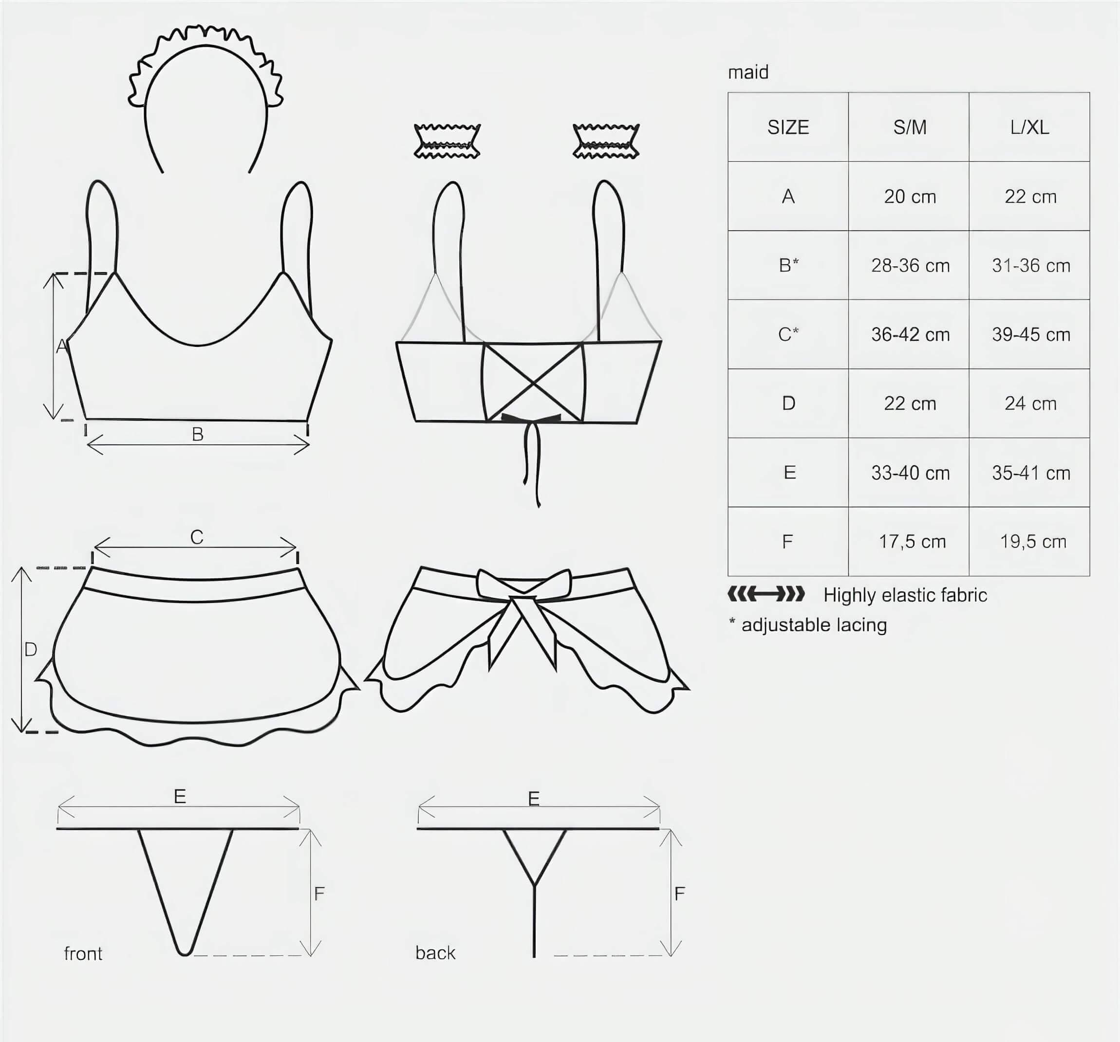 Obsessive Maid - szobalány jelmez szett #5