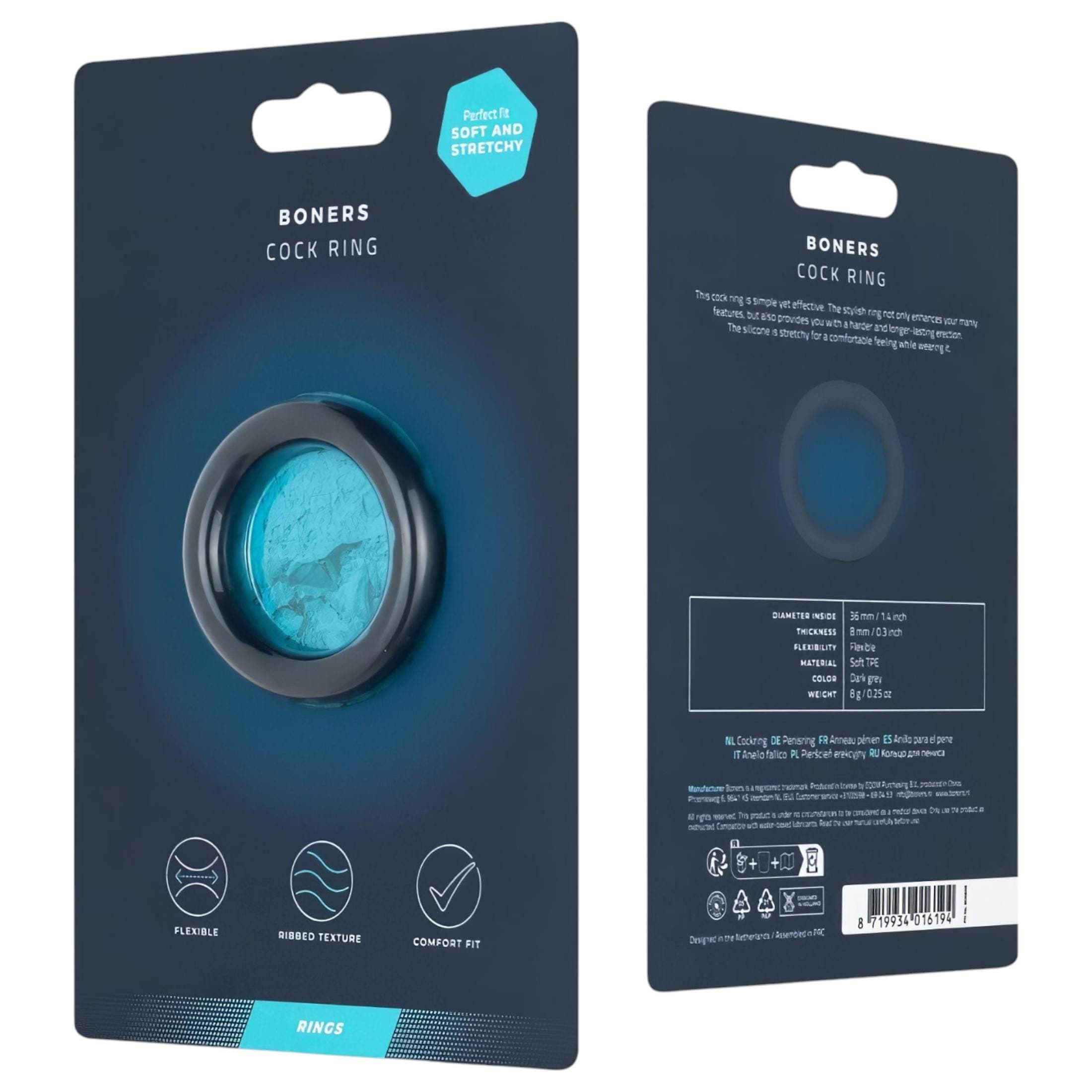 Boners Ergo - szilikon péniszgyűrű #1